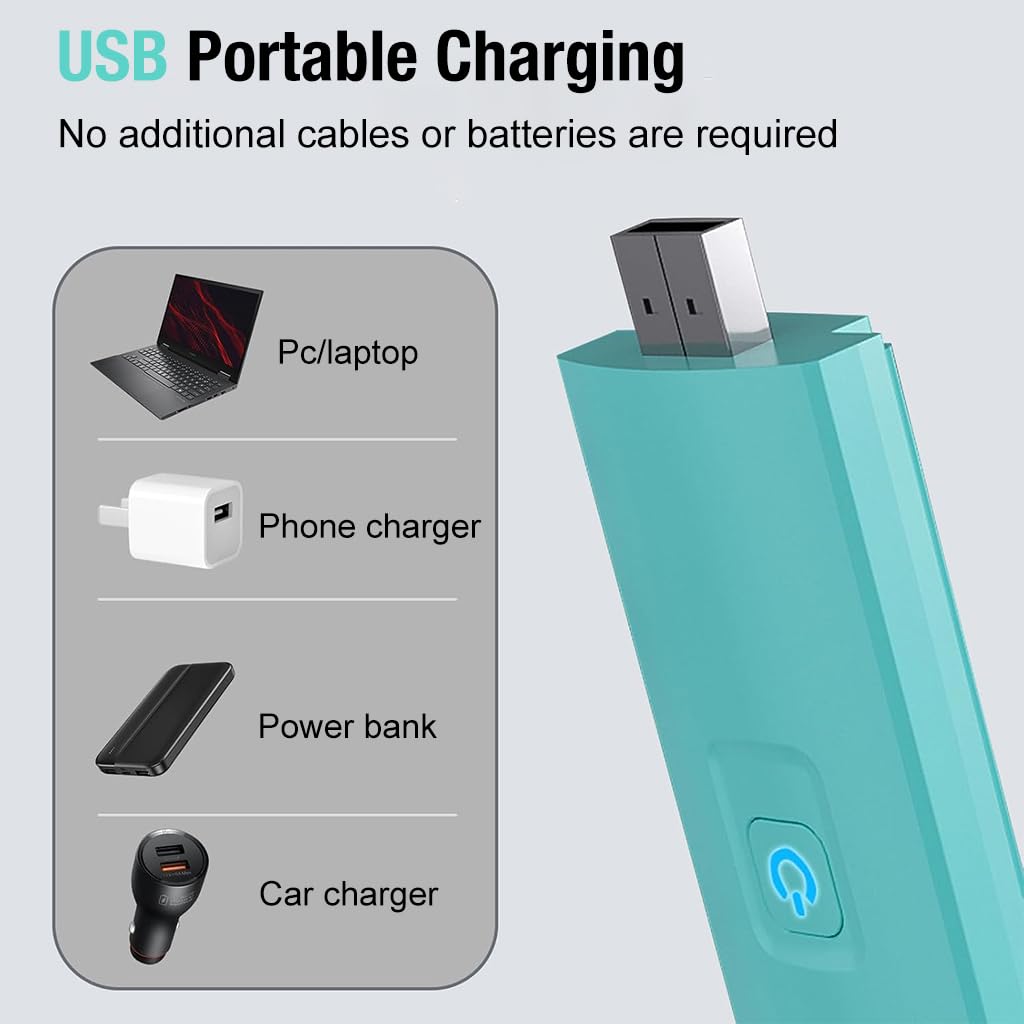 ELEPHANTBOAT Book Reading Light for Nighttime Reading with 9 LED & Clamp-On Design | USB Rechargeable Timer Lamp