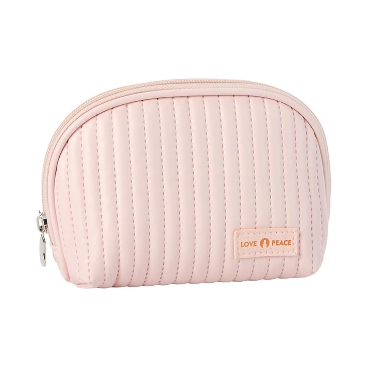 MAYCREATE Makeup Bag for Travel with Wide-Open Zipper and 14×7×11.5 cm PU Leather Design | Portable Cosmetic Pouch for Women