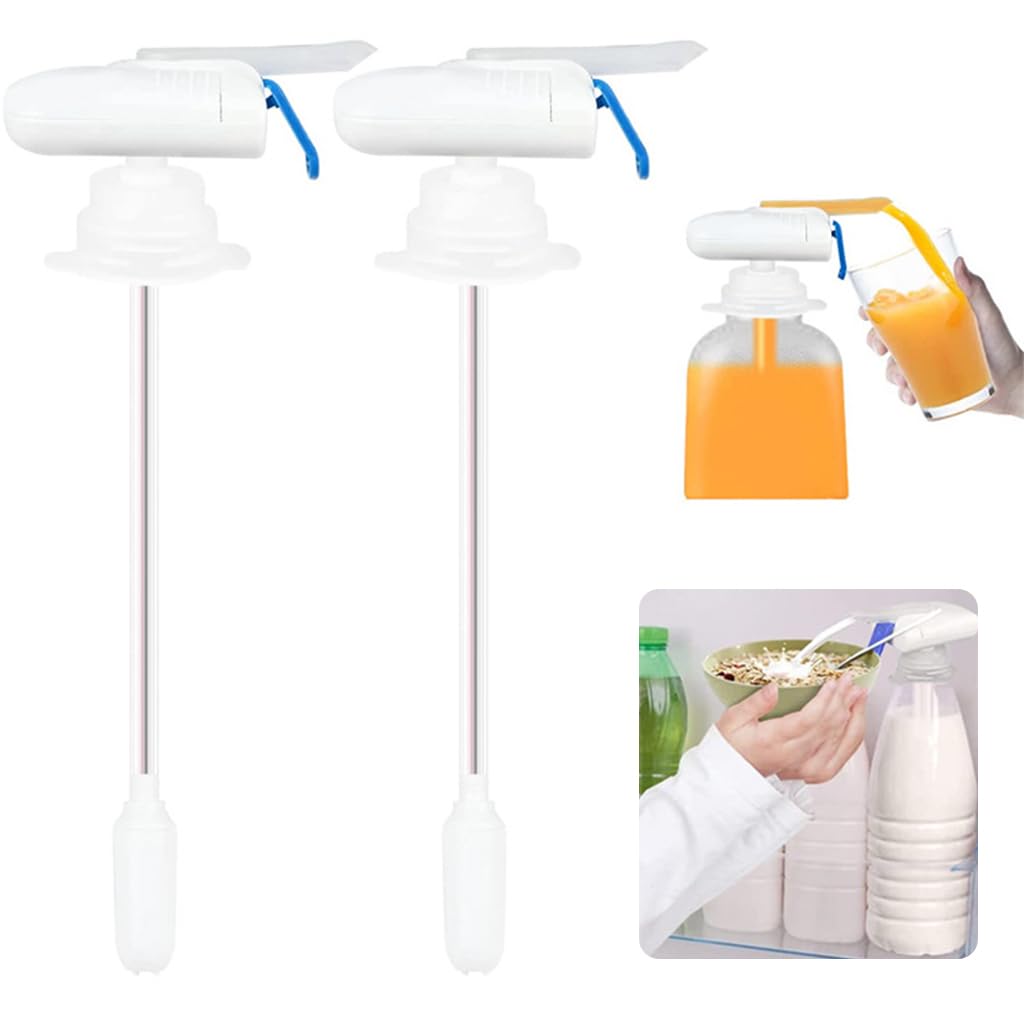 HASTHIP Easy Water Dispenser Pump for Bottles featuring Squeeze Button | 2Pcs Battery Operated