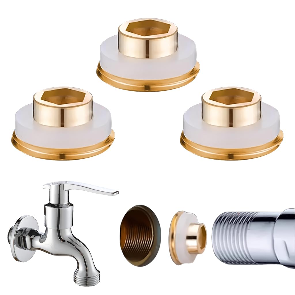 Serplex Ring Gaskets for Flush-Mounted Faucet with Copper Base and Rubber Seal | 3-Piece Set