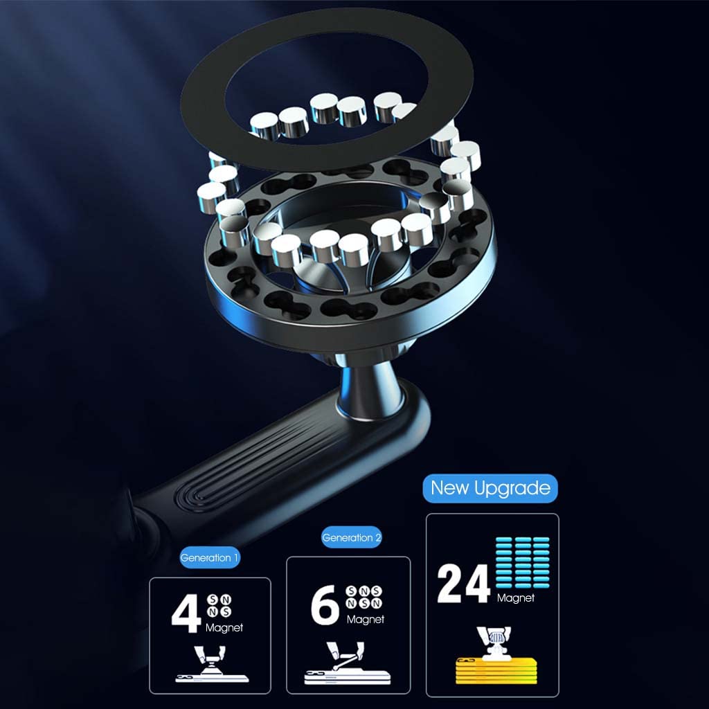 ZORBES Car Phone Mount for MagSafe with 360° Rotatable Arm | Air Vent Holder for 4–7.2 in Phones