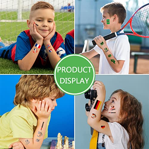 MAYCREATE® 10Pcs Football Player Stickers for Art, Laptop, MacBook, Luggage, Bike, Waterproof Face Painting Sticker for Adults Teens Kids, Party Supplies