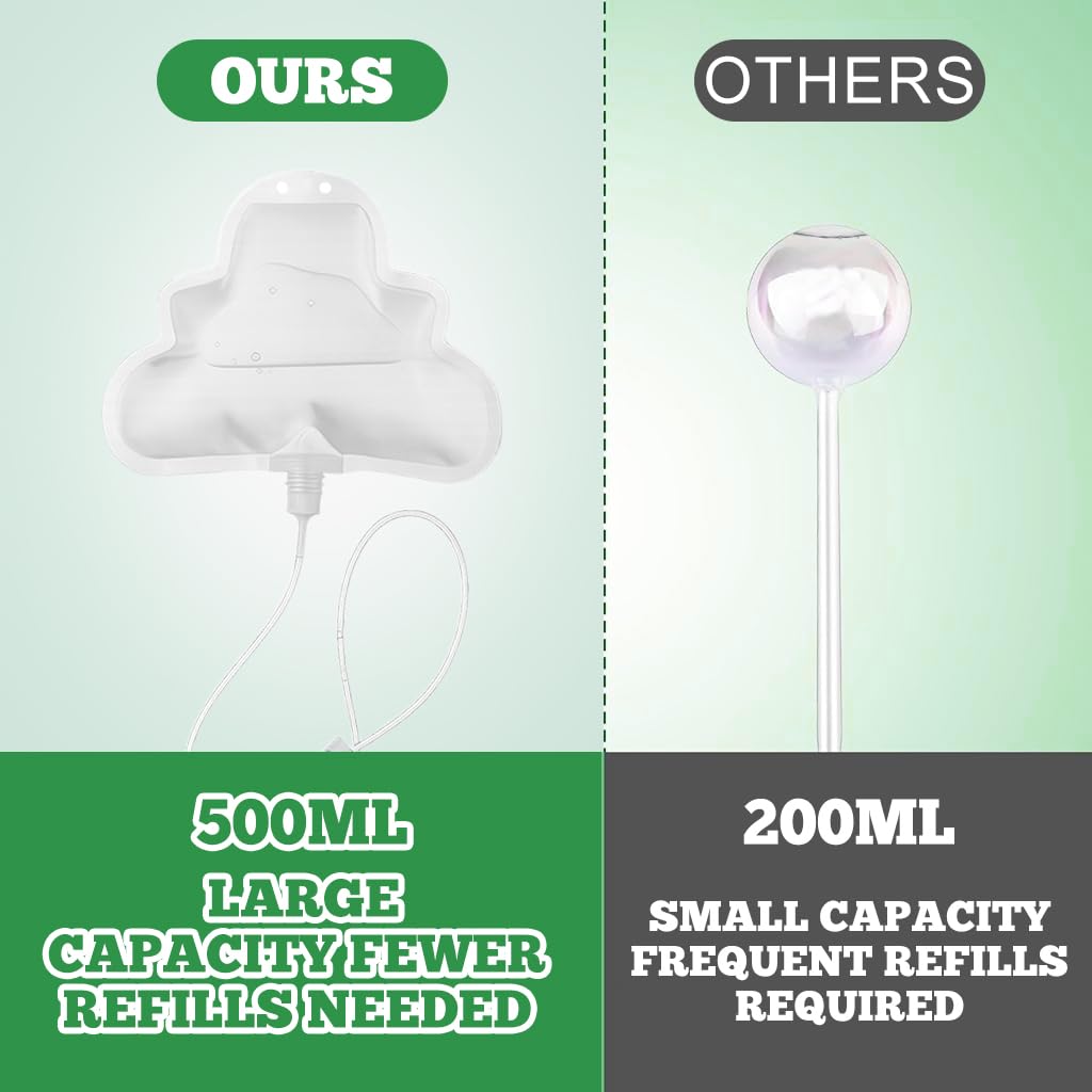 HASTHIP Self Watering Kit for Indoor and Outdoor Plants featuring 3 pcs 500ml Drip Bags