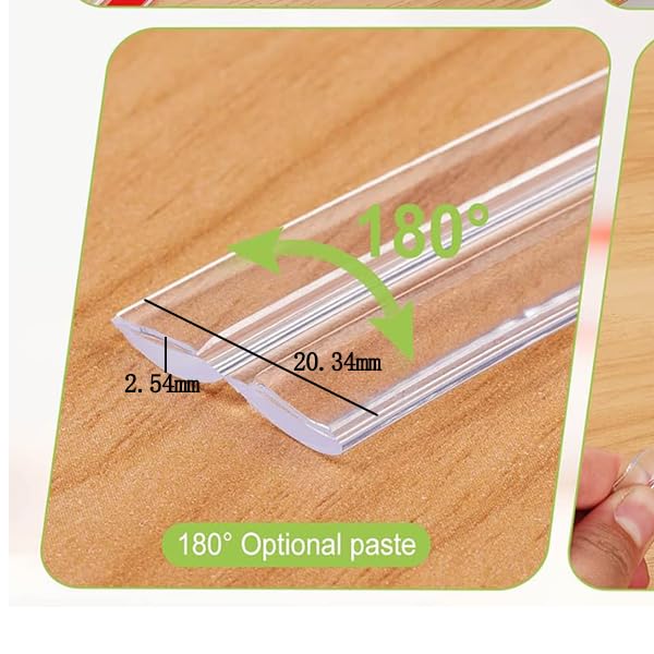 SNOWIE SOFT Table Corners Edge Protector for Baby Safety with 3 Meter Self Adhesive Clear Silicone | Fits Desks Cribs and Walls