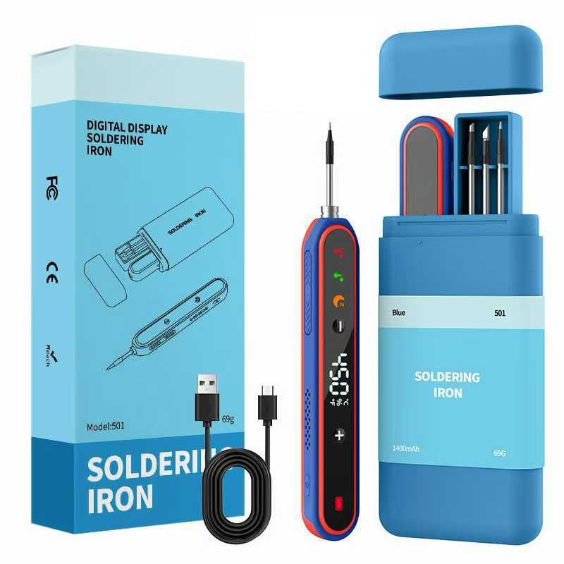 Serplex® USB Cordless Soldering Iron Kit, 1400mAh Soldering Iron Pen w ...