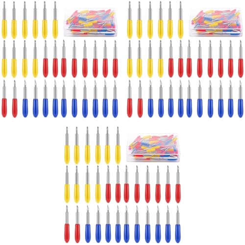 HASTHIP® 30PCS Fine Point Blades for Cricut Maker 3 Expression Explore Air 2 Air Including 10PCS 30° Shallow 10PCS 45° Standard and 10PCS 60° Deep Cutting Blades