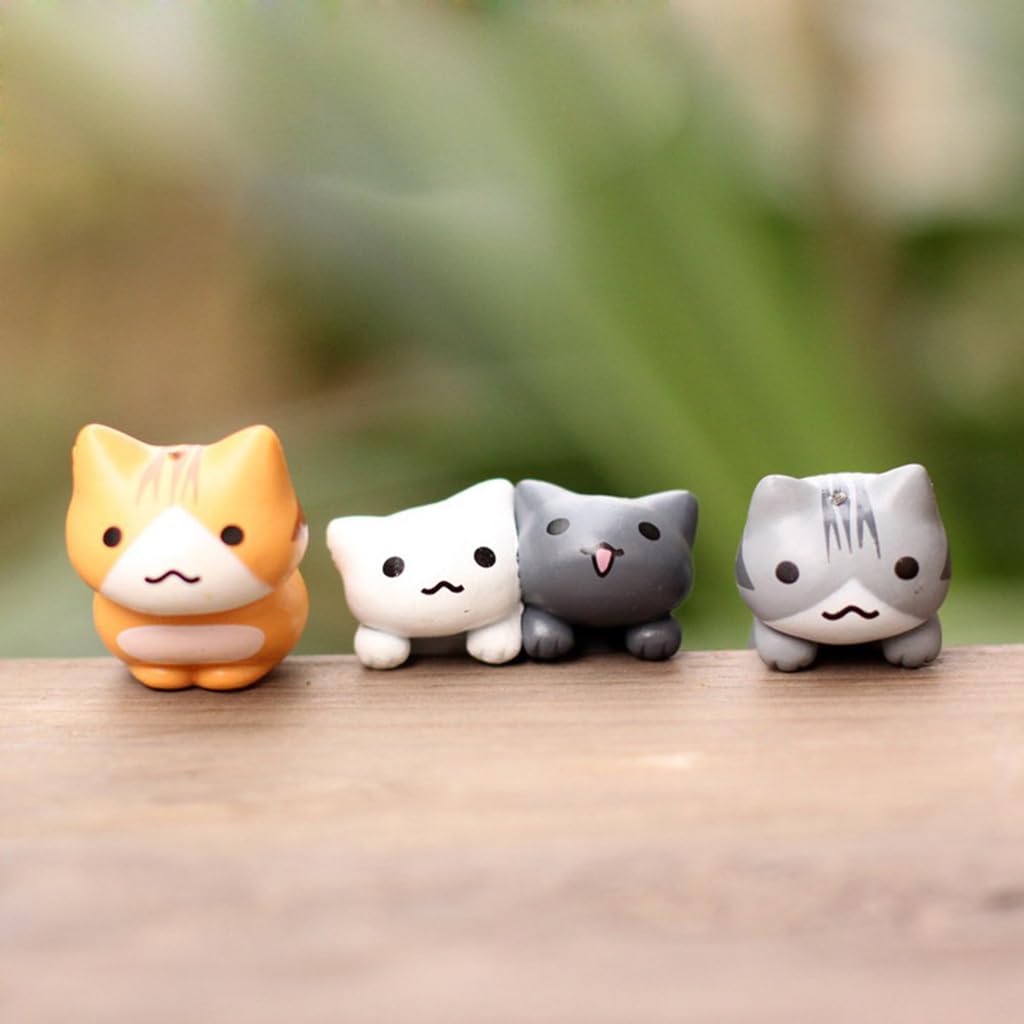 Zibuyu Cat Figurines for Home and Office Decor featuring Resin Craftsmanship | Lucky Gift