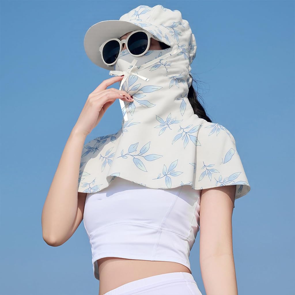 SANNIDHI Sun Hat for Women with UPF 50+ Wide Brim and One Piece Neck Wrap | Breathable Fabric