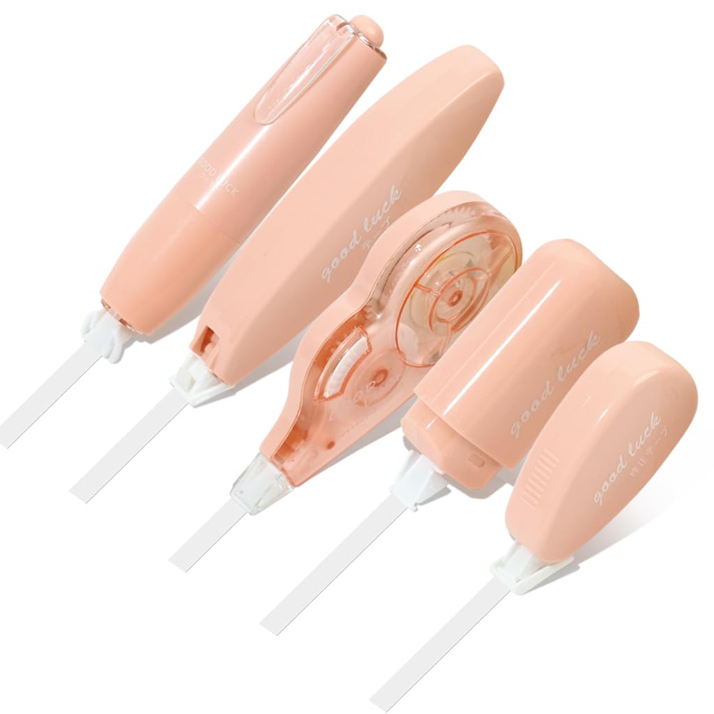 HASTHIP Correction Tapes Kit for School and Office with 6m x 5mm Rollers | Pink Set of 6