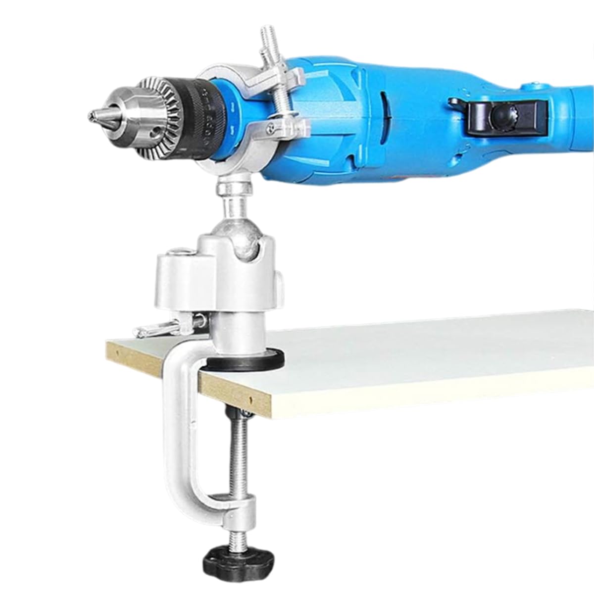 Serplex® Small Bench Clamp Vise 360 Degree Desk Clamp Vise Adjustable Clamp Diameter Robust Aluminum Alloy Bench Clamp Vise for DIY Crafting, Jewelry Making Crafts