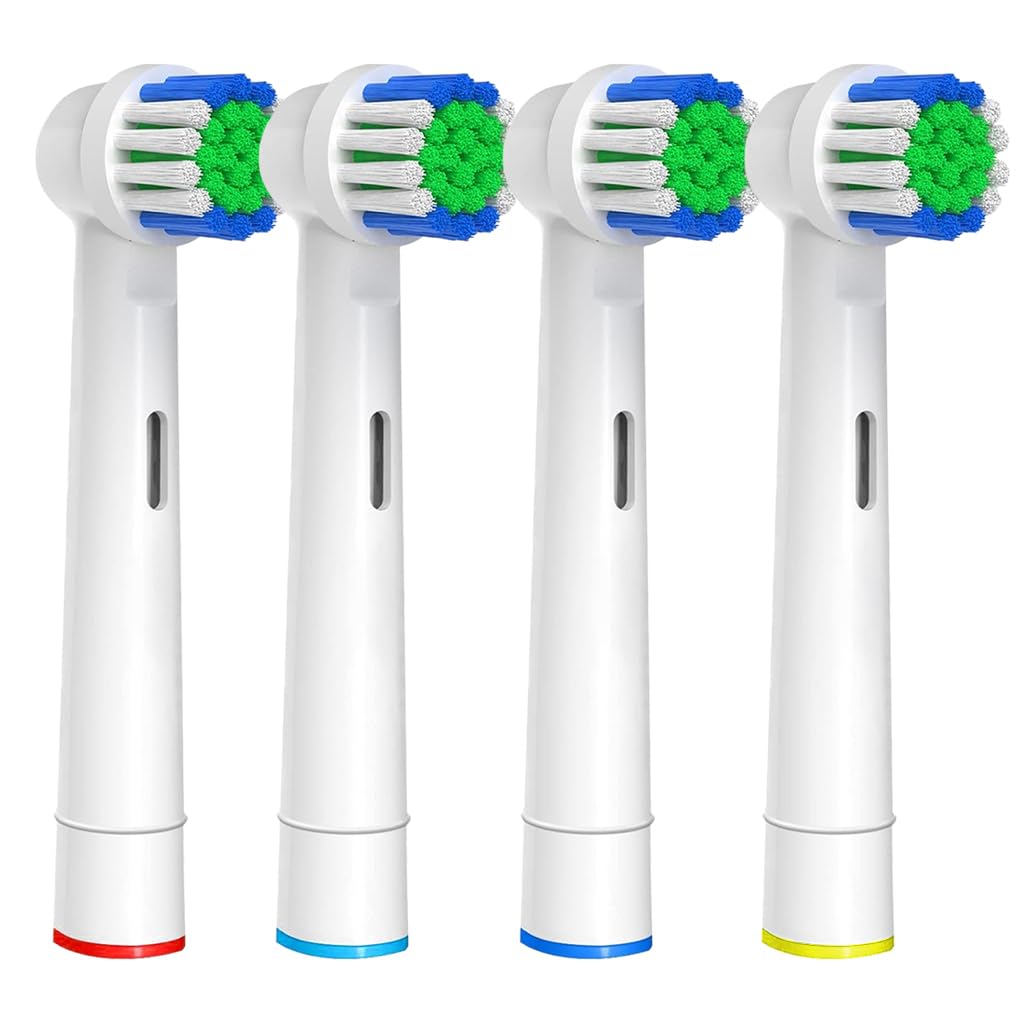 MAYCREATE® 4Pcs Electric Toothbrush Replacement Heads for Most Braun Electric Toothbrushes Soft Dupont Bristles Electric Toothbrush Replacements