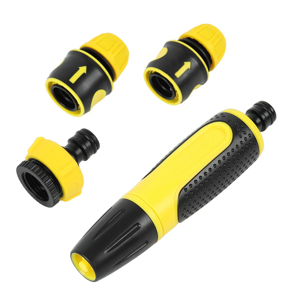 ZIBUYU garden shower and hose connection set for car and patio cleaning featuring 1/2 inch quick connect and ergonomic comfort handle
