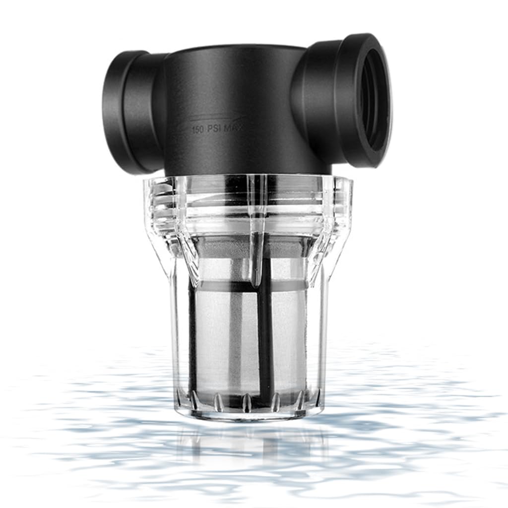HASTHIP Water Pump Filter for Garden and Home Irrigation featuring 80 Mesh G3/4 25mm Stainless Steel Strainer | Easy Inline Installation