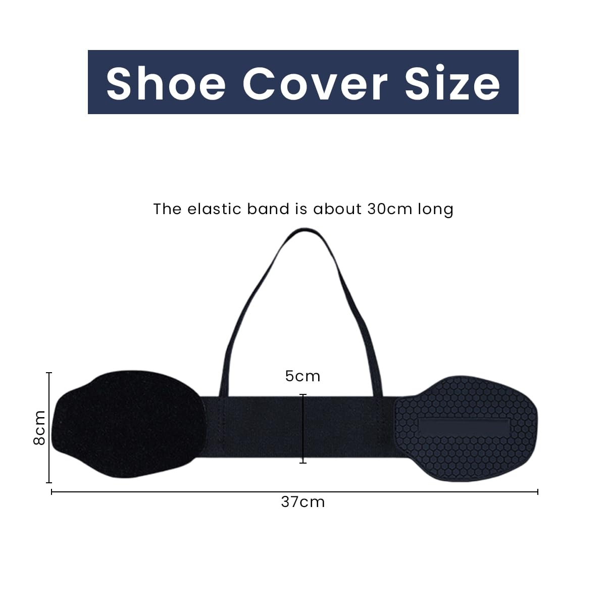 STHIRA® Shoe Protector for Motorcycle Riders Textured Rubber Shift Pad Shoe Protector with Elastic Strap Adjustable Anti-slip Shift Pad for Shoe