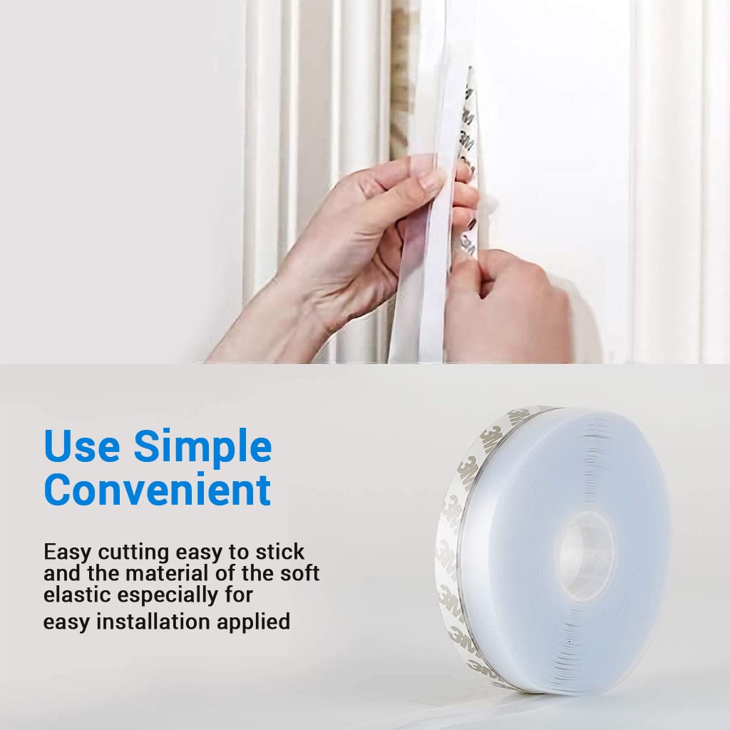 HASTHIP Window Seal Strip for Doors and Windows 10 m 35 mm Silicone | Soundproof Dustproof