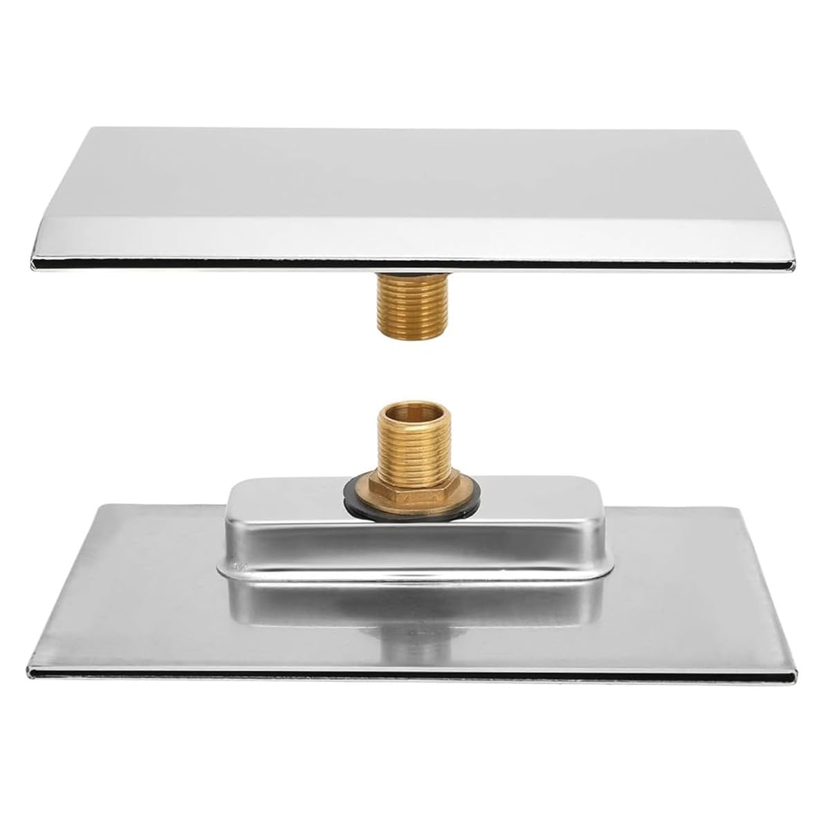 Supvox Waterfall Bathroom Shower Head for Spa Use with 7.48 in Wide Flow Stainless Steel Design