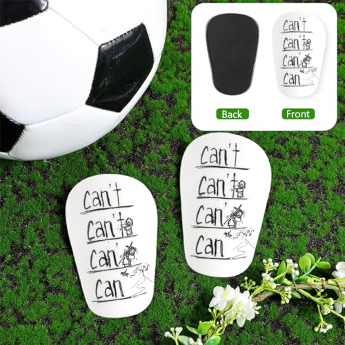 Proberos® Mini Shin Guards Inspiring Lightweight Anti-Impact Plastic EVA Cushioning Football Player Sport, 5x8cm 2 PCS