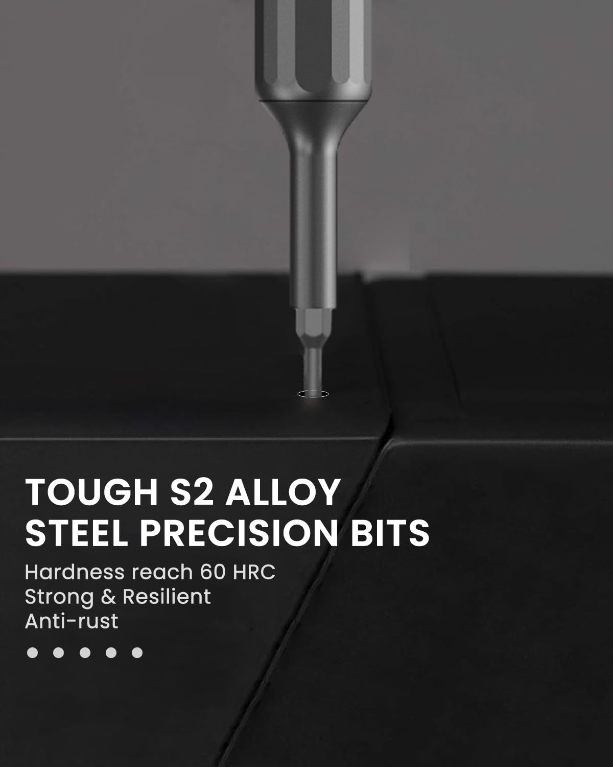 Serplex Precision Screwdriver Kit for Electronics with 26pcs Magnet Capsule and S2 Steel Bits