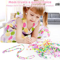 PATPAT® DIY Jewelry Making Kit for Girls Kids- More 150 Beading Necklace Bracelet Making Kit for Girls Ages 6-12 Year Old Girls (Bead Random Color)