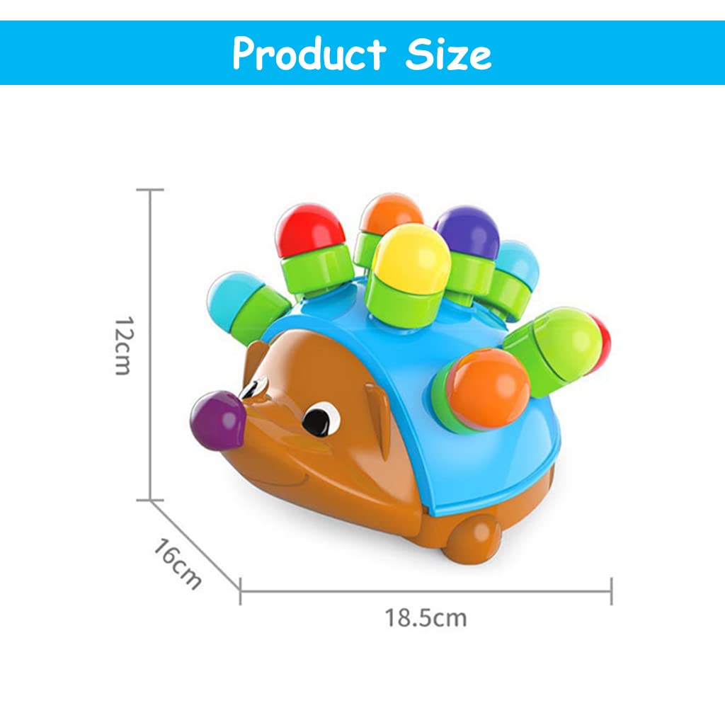 PATPAT® Sensory Toys for Kids Pull Out Toy Hedgehog Toy for Kids Spike The Fine Motor Hedgehog, Fine Motor and Montessori Toys for Toddler 1 Year Old, Educational Toys for Kids Children's Day Gift