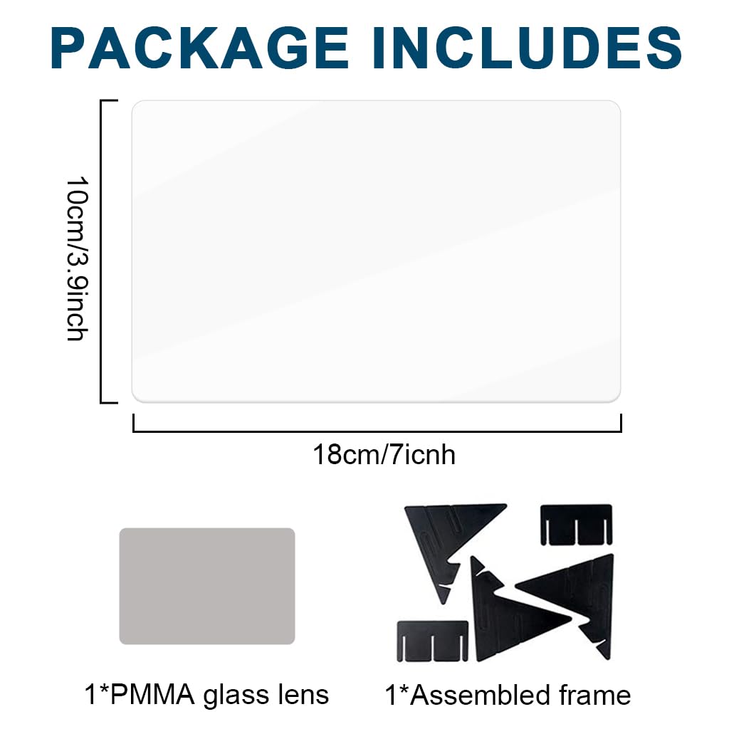 ZORBES Drawing Tracing Board for Artists featuring Reflective Surface and 10x18cm Clear Design