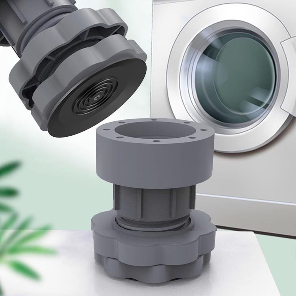 Supvox Anti Vibration Pads for Washing Machine and Dryer with 2.7 in Adjustable Height | PP PVC Anti Slip Leveling Feet