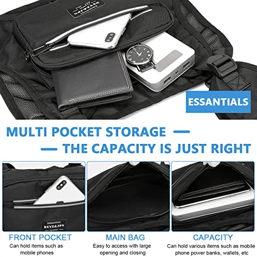 Optifit® Chest Bag for Men Women Stylish Tactical Vest Adjustable Rig Pocket for Hiking Camping Night Running Exercise 3PCS