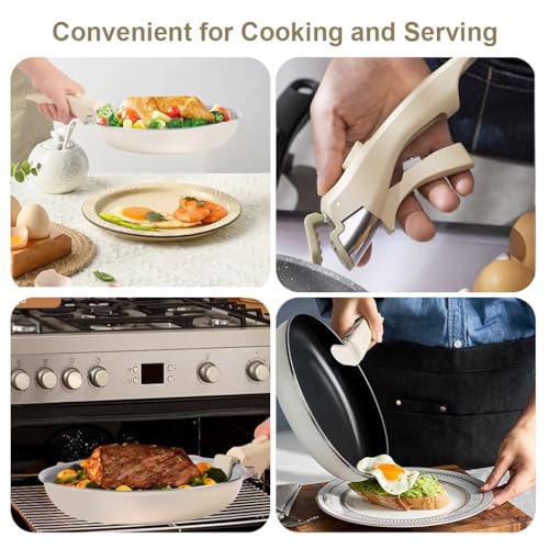 HASTHIP® Universal Detachable Pot Handle for Milk Frying Pan 2PCS