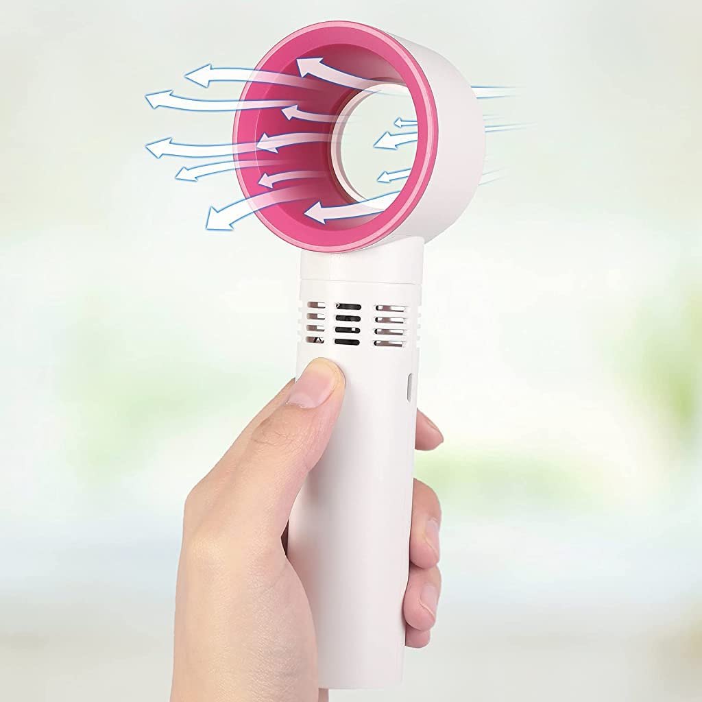 ZORBES Mini Portable Fan for Desk and Travel with 1200mAh Rechargeable Battery | 3 Speed Handheld and USB Desktop Cooling