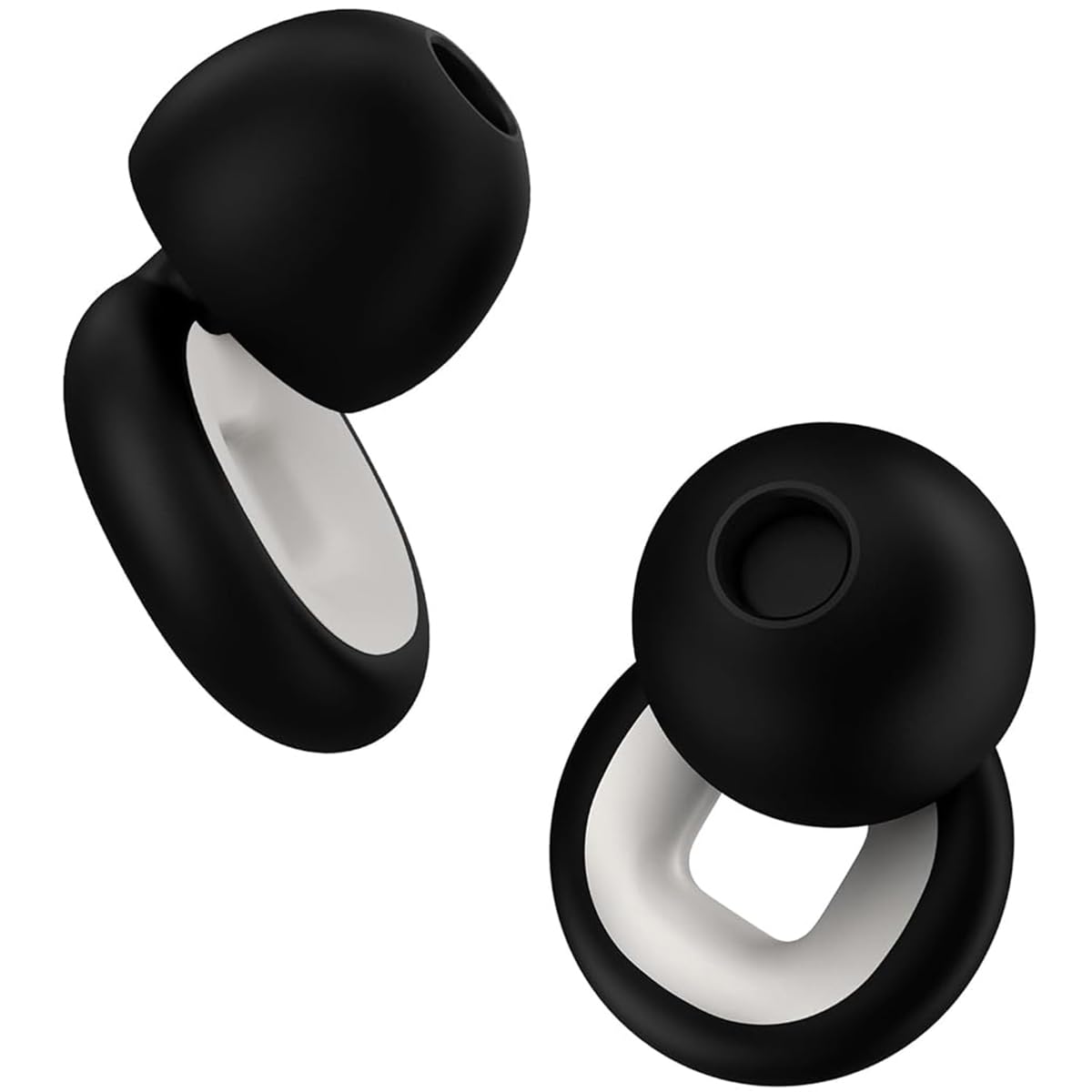 ZIBUYU Ear Plugs for Sleeping with Soft Silicone Noise Reduction | Reusable Black Set