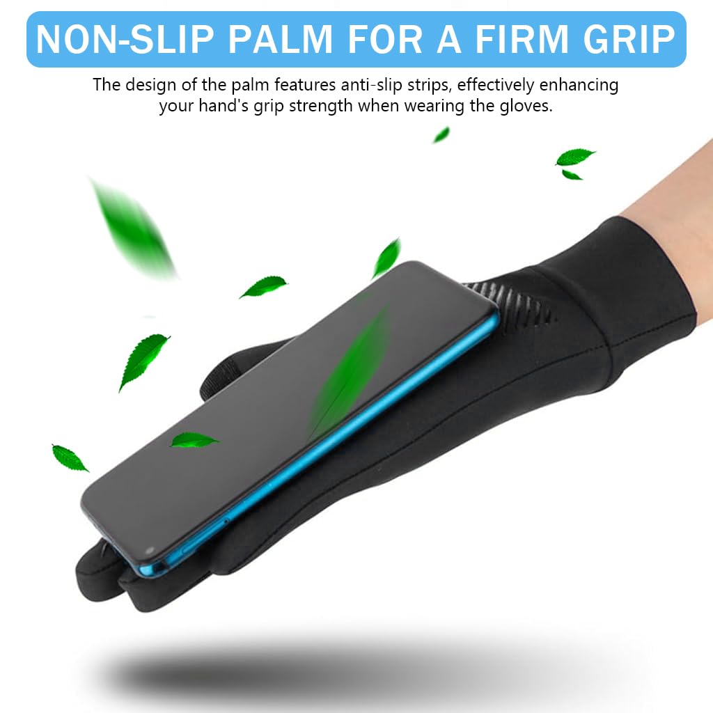 PROBEROS Sun Protection Gloves UPF 50+ for Outdoor Use with Anti-Slip Palm & Touch Screen Tips