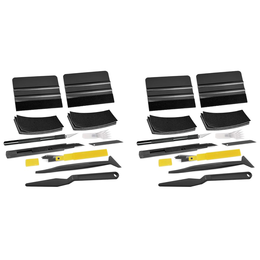 STHIRA Car Window Tint Tool Kit 42PCS for Film Application with Conqueror Squeegee | Utility Cutter and Peeling Tools
