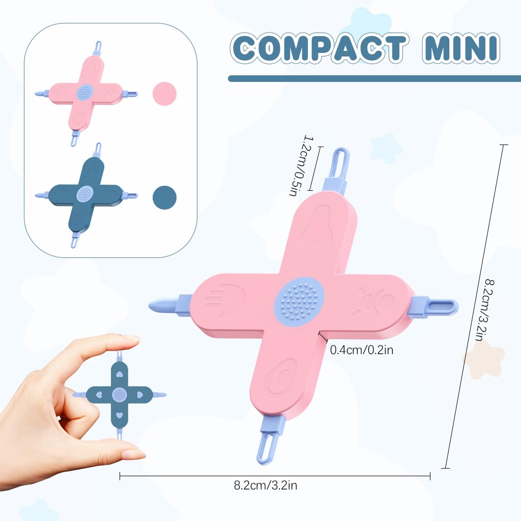 SNOWIE SOFT Baby Nose Cleaner for Newborn Care with 4 in 1 Tips and Soft PP TPE Material