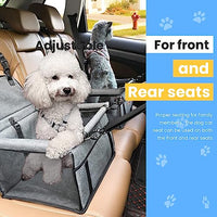 Qpets® Seat Cover for Car Dog, Car Seat Small Pet Car Seat Pet Booster Seat in Car with Waterproof Pad Portable Travel Dog Car Seat Basket for Medium Small Dog