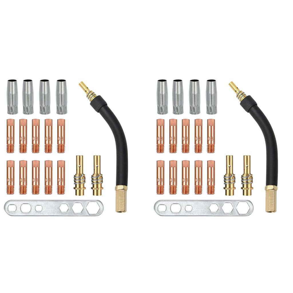 Serplex Welding Torch Accessories for MB15 15AK with 36PCS Contact Tips and Diffusers | Precision Kit