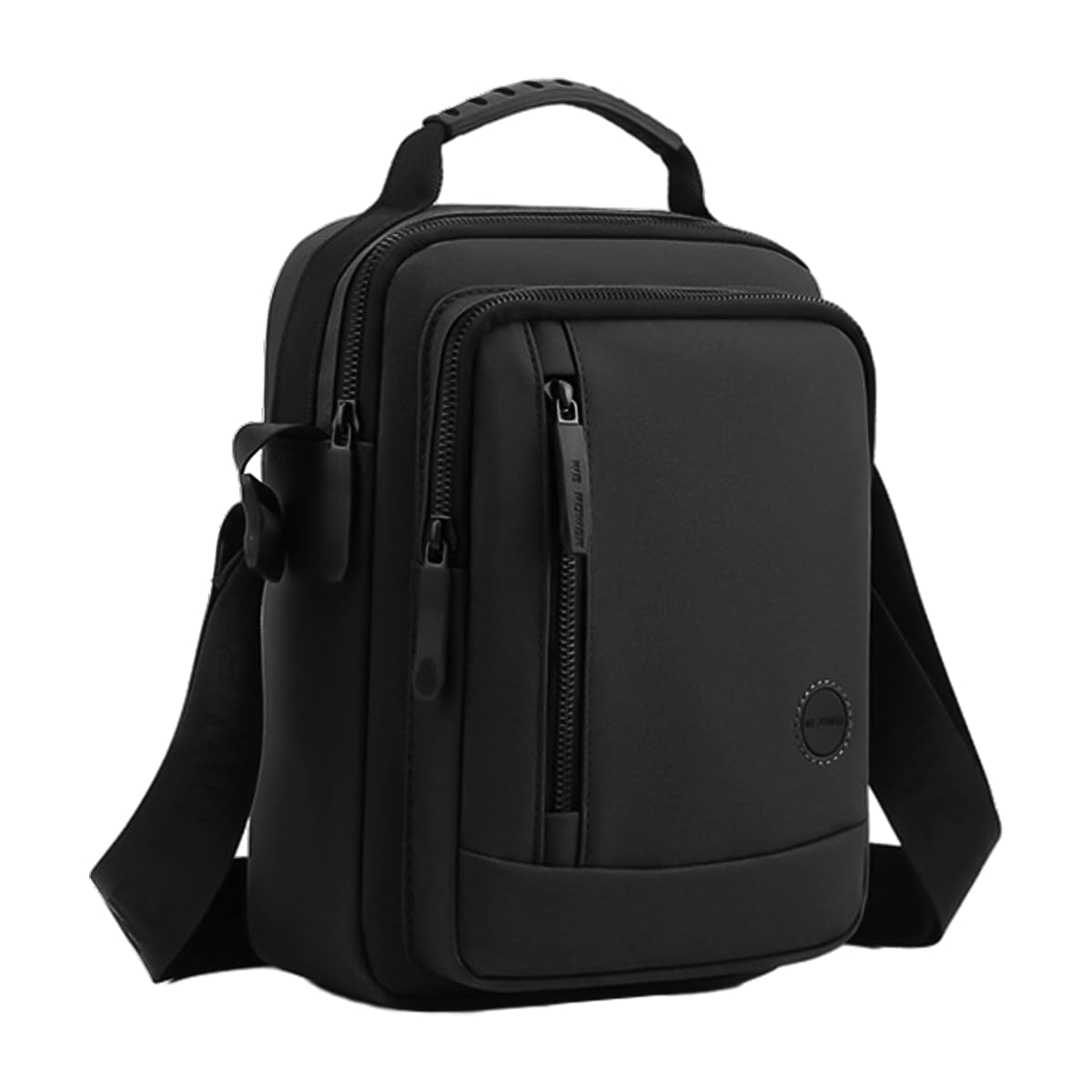 Venzina Sling Bag for Men featuring 20×10×25 cm storage and adjustable strap | Black Nylon