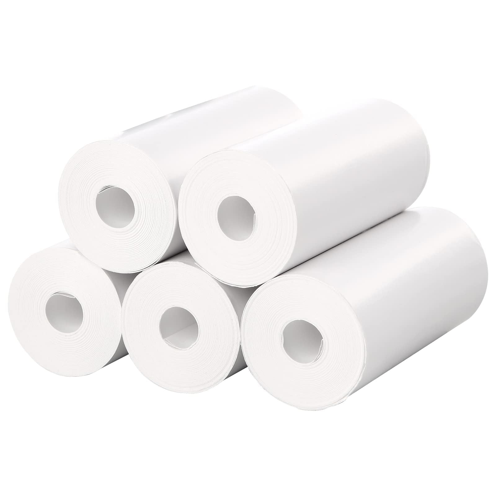 ZIBUYU Thermal Paper Rolls for Mini Printers with Adhesive Back 57mm Width | BPA Free
