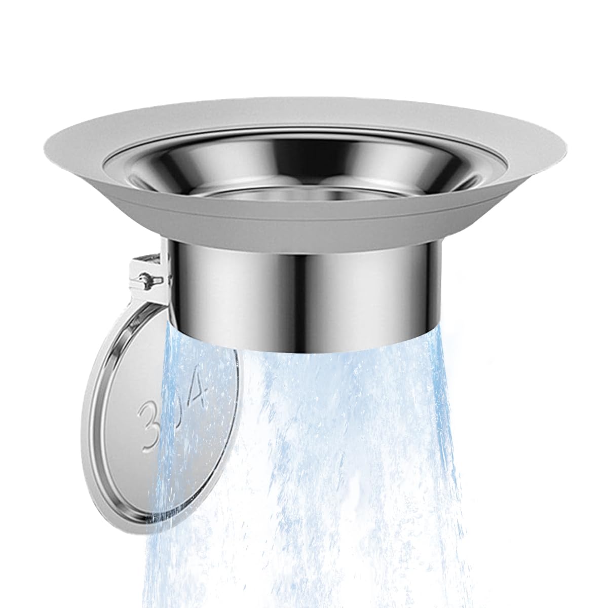 HASTHIP Squat Toilet Seal Anti-Odor Stainless Steel Squat Toilet Plug Squat Toilet Accessory Removable Squat Toilet Seal Prevents Odor and Accident Things Dropping
