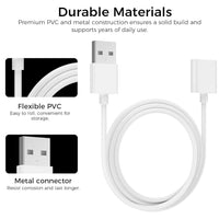 ZORBES® USB C to Light-ning Charging Cable for Apple Pencil, 3.3ft Extension Charging Cable for Apple Pencil 1st Gen, iPad Pro, iPhone Charging Adapter Cable