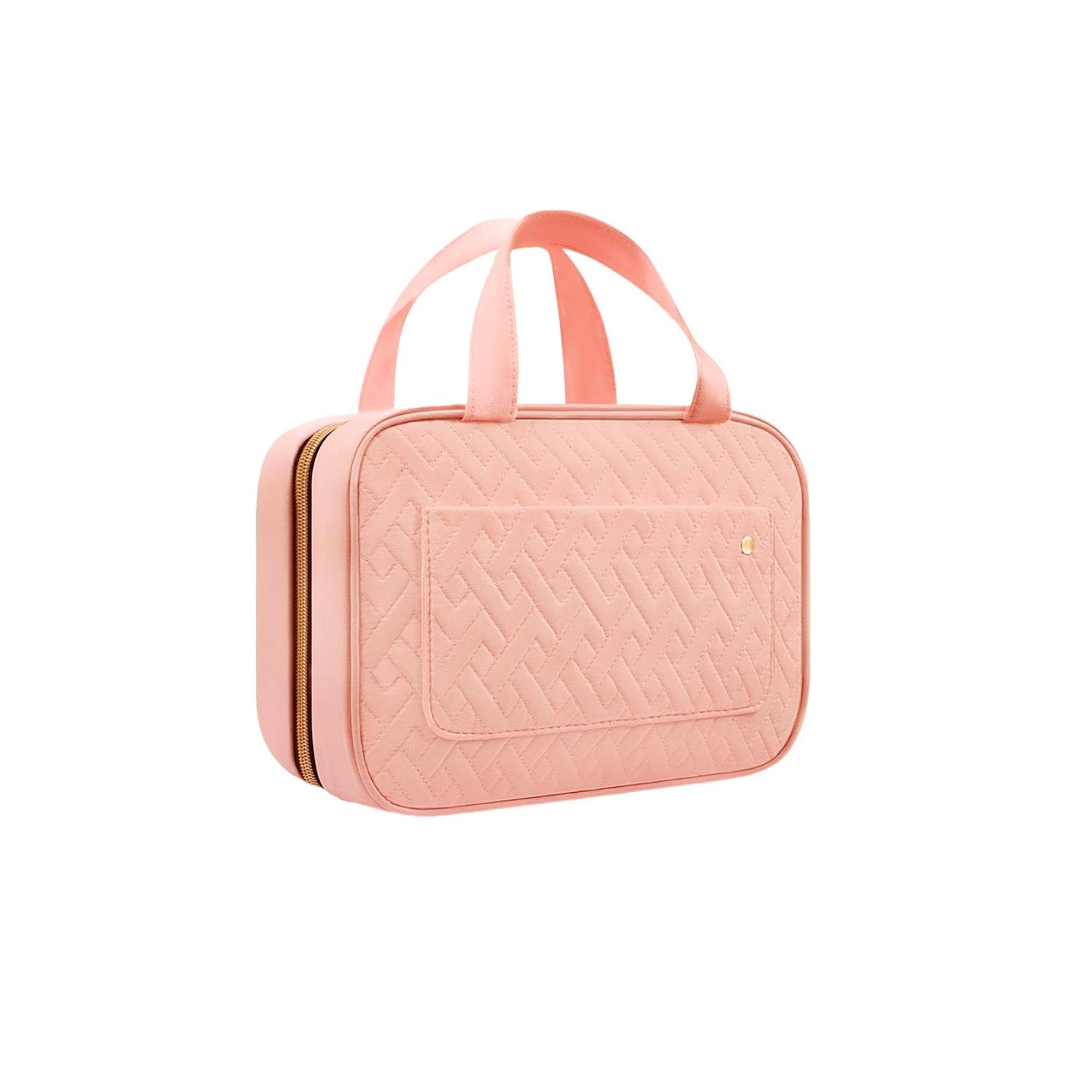 ZIBUYU Travel Toiletry Bag for Organized Packing with Hanging Hook and 4 Compartments 11 x 7.75 x 3.35 in