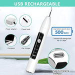 HANNEA® Ultrasonic Plaque Remover Electric Plaque Remover with 480P Camera, 3 Working Modes, Cordless Electric Plaque Remover with 2 Bits and Oral Mirror, Remove Teeth Stain Tartar Plaque Calculus