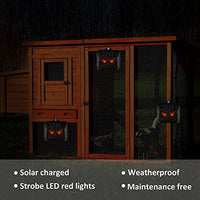 Qpets® Solar Animal Repeller Light-Controlled Mouse Repellent with Flash Light, Auto Motion Sensor Animal Repeller Animal Deterrent Devices Outdoor for Rabbit, Rats, Bird, IP44 Repeller