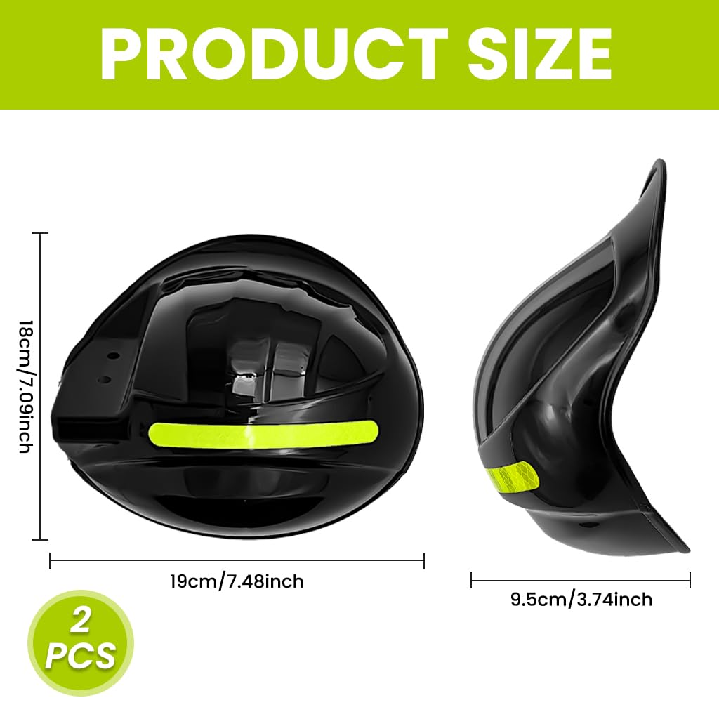 STHIRA Hand Guard Wind Cold Protector for Motorcycles with UV‑Resistant PC Visors | Pack of Two