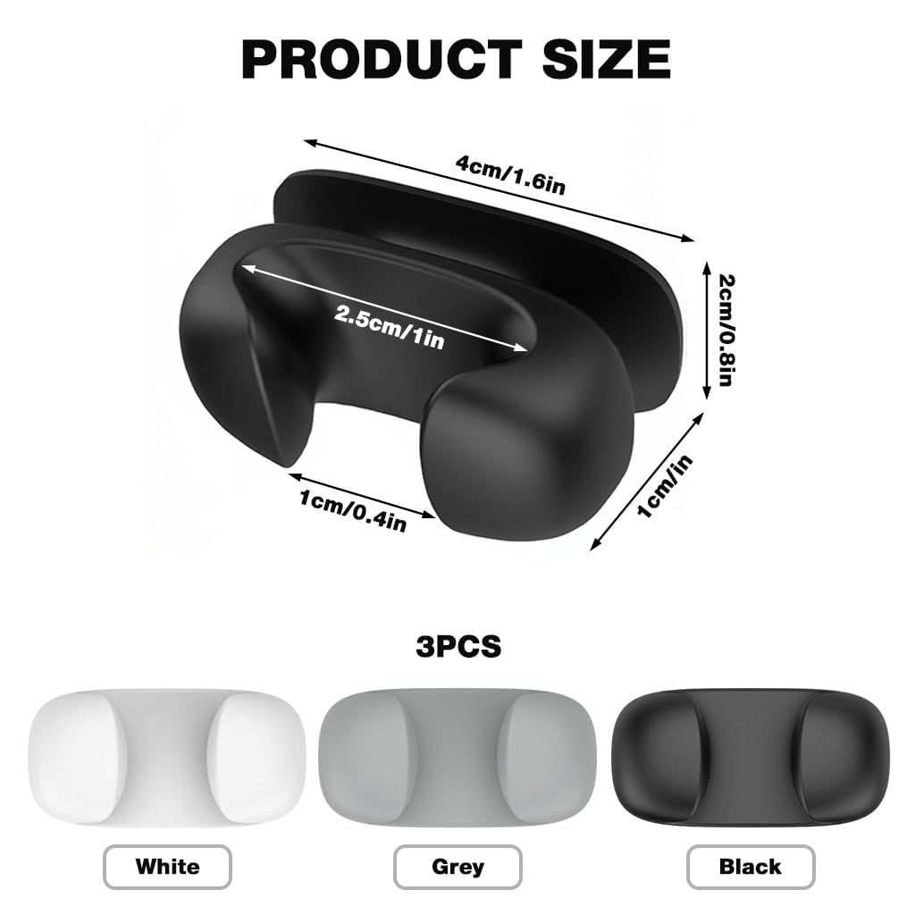 Supvox Rice Paddle Holder for Kitchen Organization with Self Adhesive Mount | 3 pcs Silicone Utensil Stand