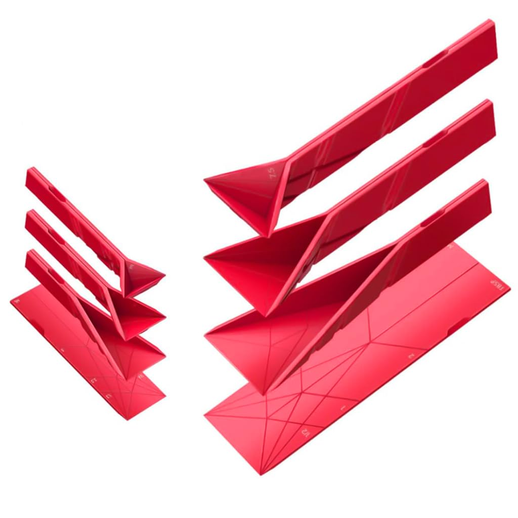 HASTHIP Measuring Spoons Set for Baking and Cooking with Magnetic Fold Design 6 Sizes Silicone | 2Pcs 6.9x2.1 in and 3.9x1.2 in