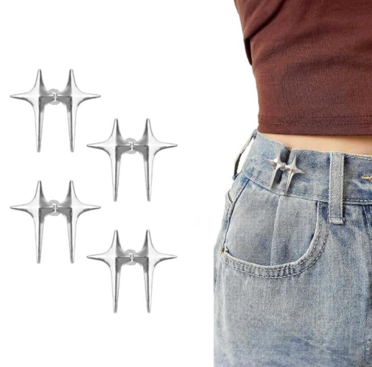 ZIBUYU® Four-Pointed Star Jeans Buttons Pins