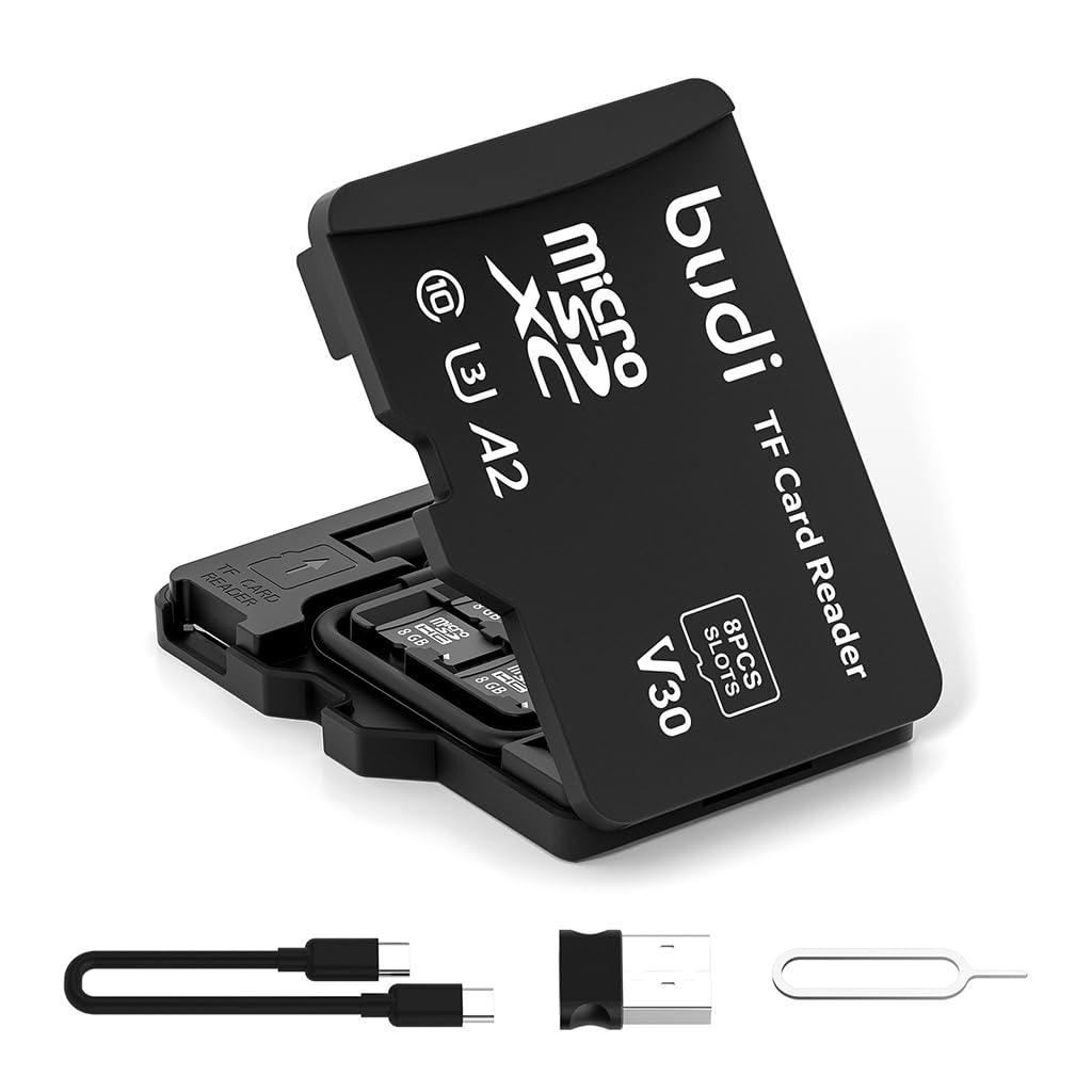 Verilux TF Card Reader for OTG Phones with 480 Mbps Transfer Speed and Keychain Design