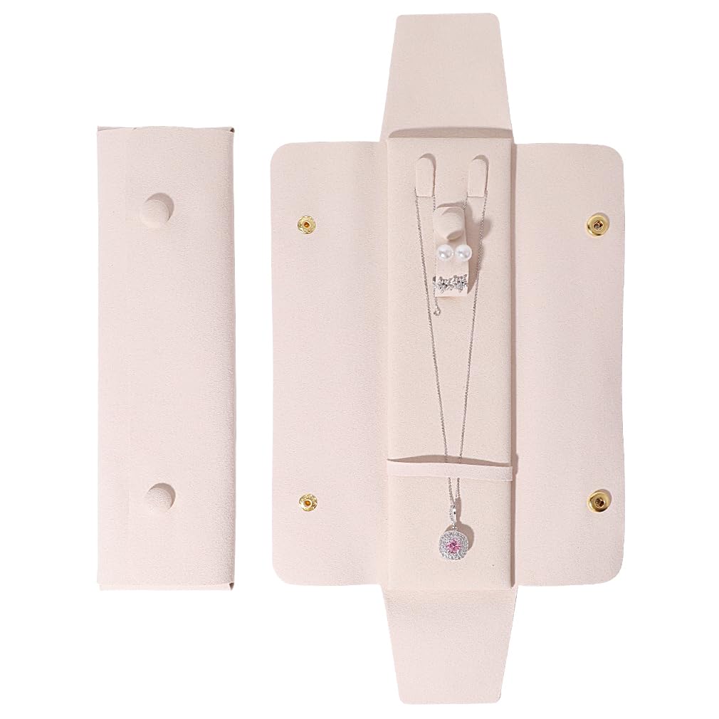 MAYCREATE® Earring Necklace Pendant Box Case Pouch Portable Lightweight Ring Case Jewelry Box Gift for Women Mother's Day Anniversary Birthday Gift