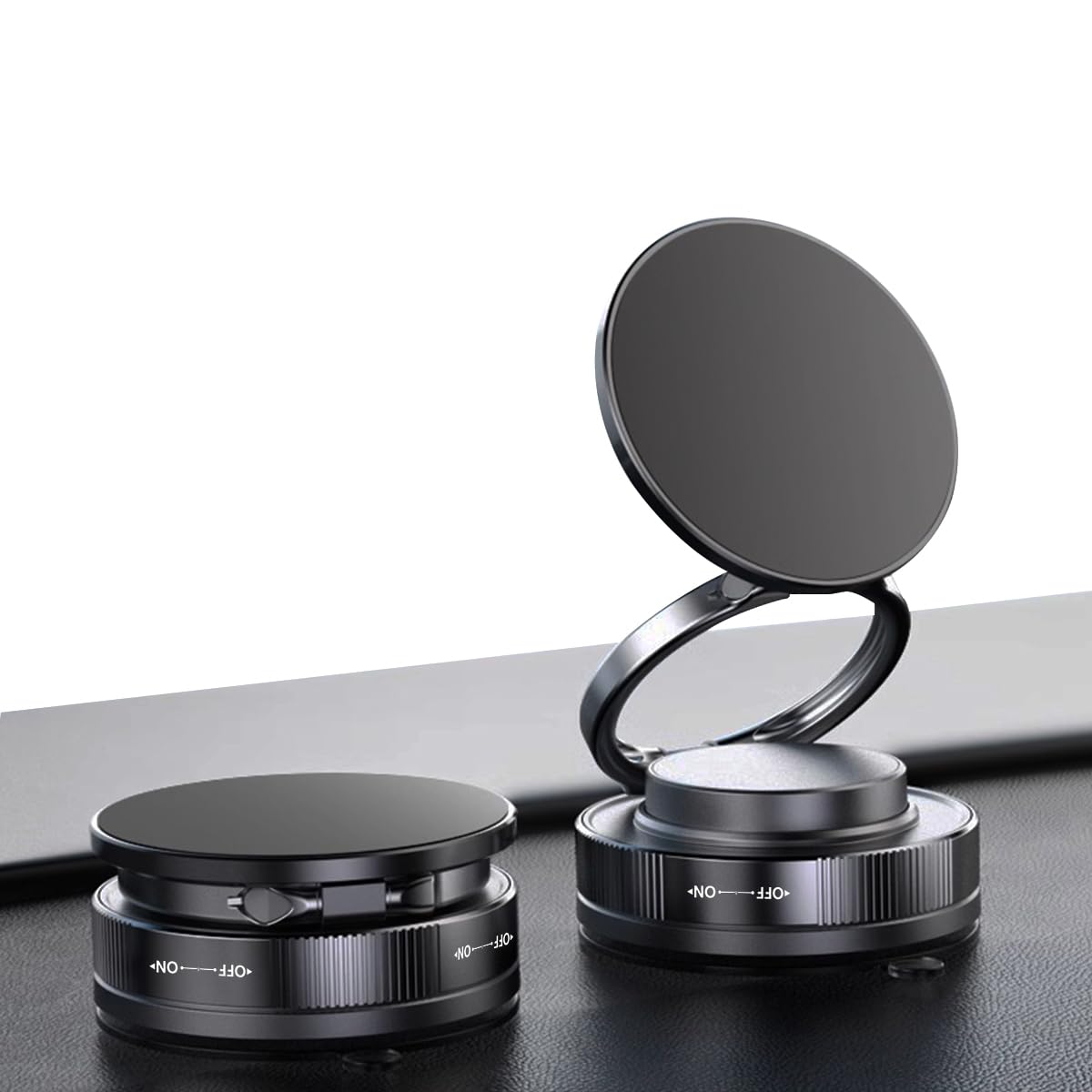 STHIRA Magnetic Car Mobile Holder for Dashboard with 360° Rotation and Foldable Design | Strong Suction Mount