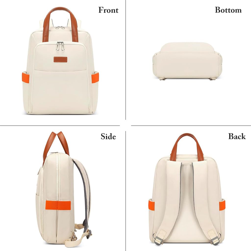 PALAY Laptop Backpack for Women Fashion Casual Backpack 15.6 inches Laptop Backpack with Handle Double Layer Waterproof Oxford Cloth Travel Backpack Office Laptop Bag, 30x12x41cm